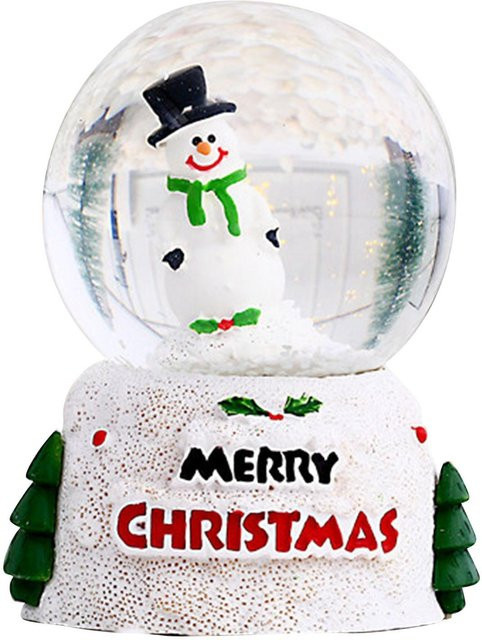 Leuchtende Kristallkugel als Weihnachts-Desktop-Ornament von TOMTOP JMS in Weiß - Bild 1