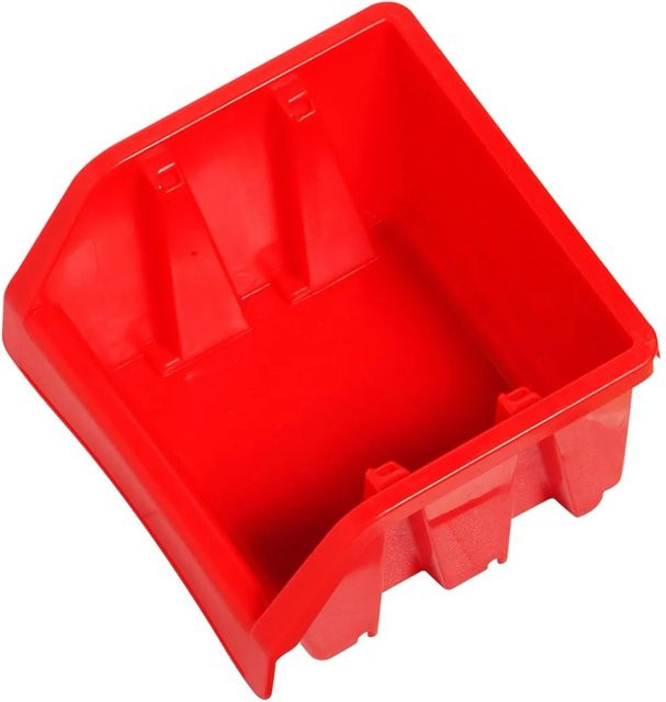 LUX-TOOLS Lagersichtbox Rot aus Kunststoff, Wandmontage, B/H/T: 115,0 x 110,0 x 1,0 cm - Bild 1