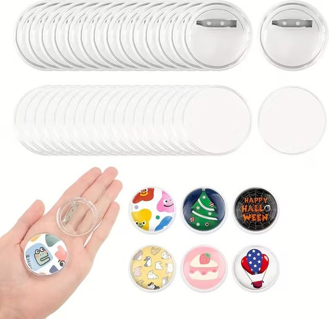 DIY Pin Button Herstellung Kit für runde Abzeichen und individuelle Broschen - Bild 1