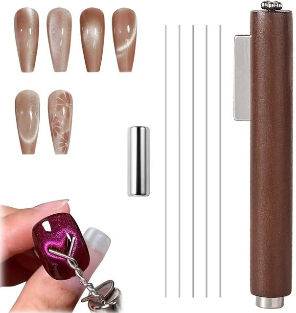 YIKOOLIN 3 in 1 Cat Eye Gel Polish Set, Schimmernd - Bild 1