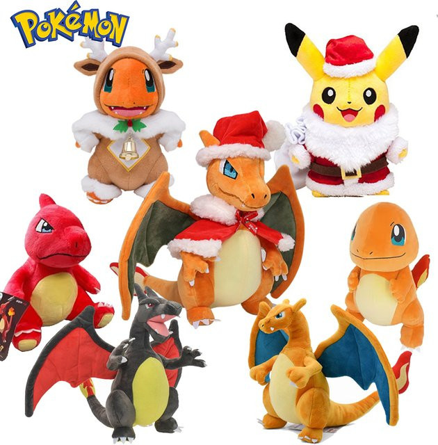 Bandai Pokémon Weihnachtsserie Charizard Charmander, Plüschtiere, 11 Zoll - Bild 1