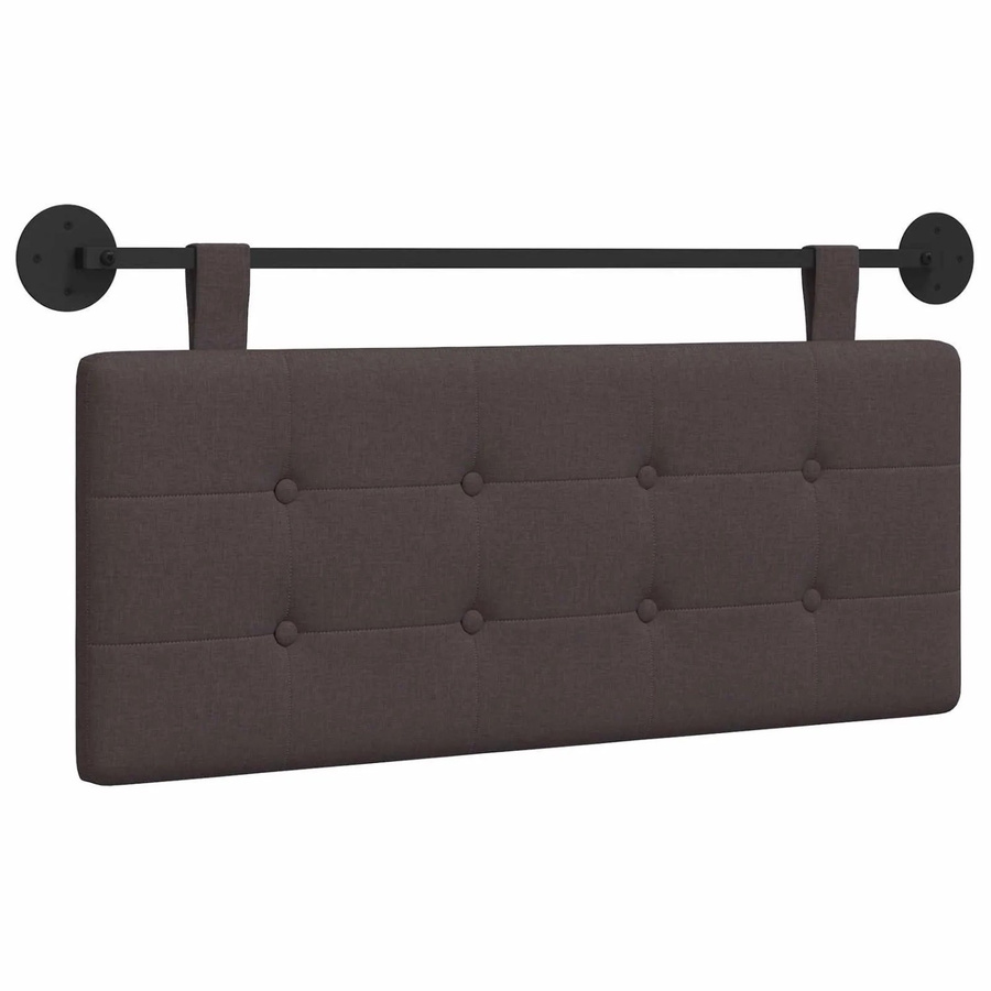 vidaXL Wandmontiertes gepolstertes Wandpaneel aus Stoff in Braun, B/H: 110 x 55 cm - Bild 2