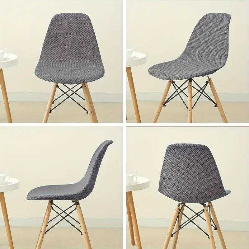Yiran Furniture T-förmiger Schalenstuhlbezug aus Polyester, staubdicht und waschbar, B/T/H: 40 x 40 x 22 cm - Bild 3
