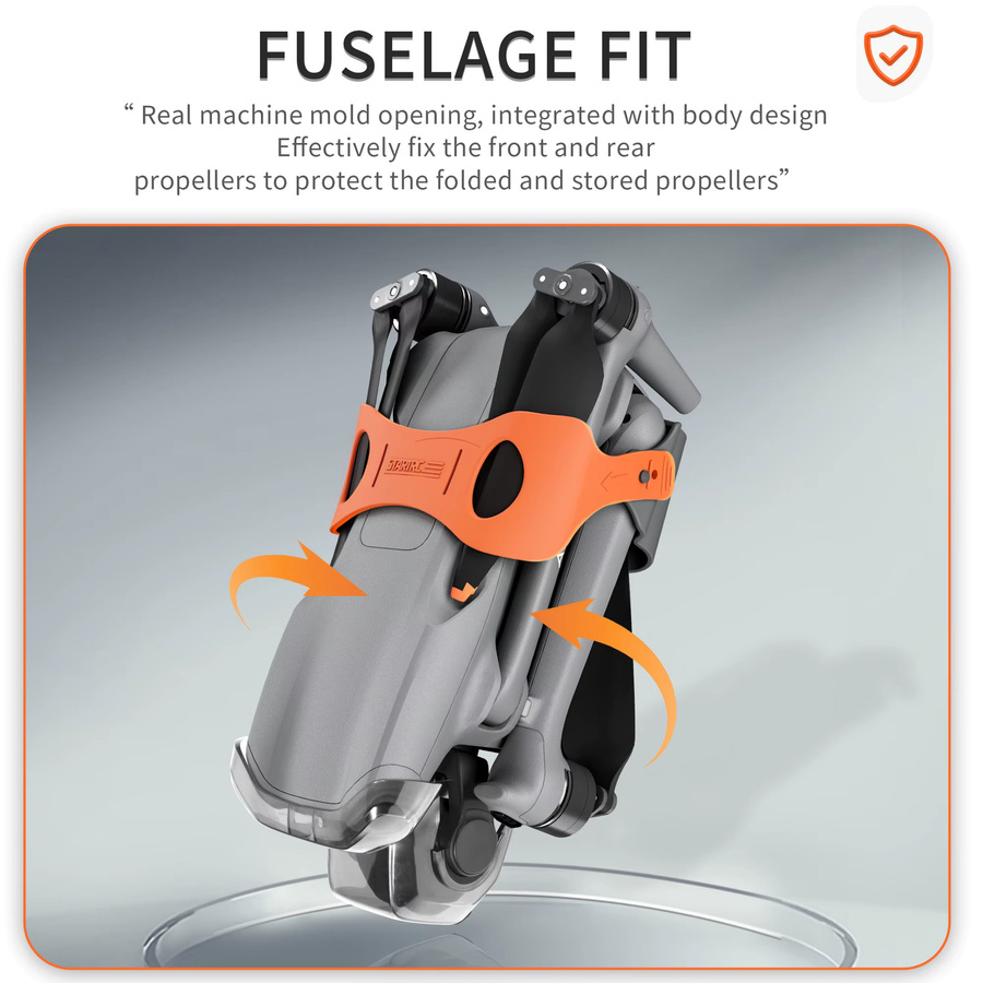 DJI AIR3S und AIR3 Propellerblattfessel in Orange, beschädigungssicheres Zubehör mit festen Kabelbindern - Bild 3