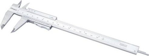 Dasqua Monoblock-Messschieber 1801-0810 aus Edelstahl mit Daumenklemme, Farbe: Silber, Messbereich: 150 mm - Bild 1