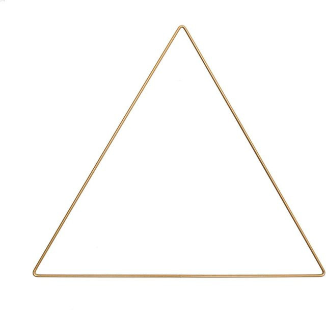 Rico Design Metallring Dreieck in Gold, Durchmesser: 30 cm - Bild 1