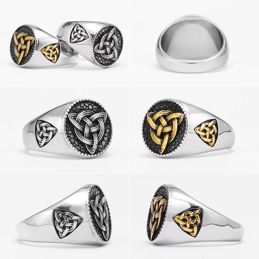 METAL HUNTER Ring, Edelstahl, Silber, Unisex, Keltischer Knoten - Bild 3