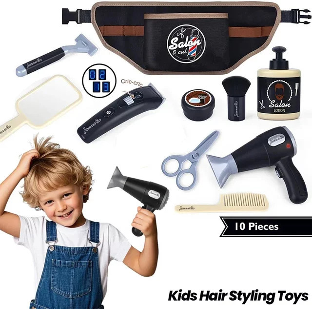 CONUSEA Friseursalon-Rollenspiel-Set, Kinder-Haarstyling-Spielzeug, ab 3 Jahre - Bild 1