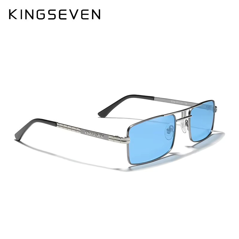 KINGSEVEN Sonnenbrille Rechteck, Metall, polarisiert, Herren - Bild 2