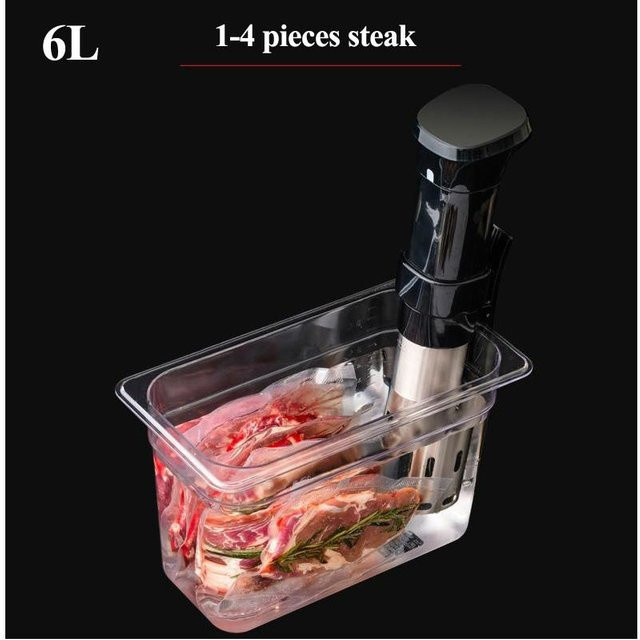 Ideal World Sous Vide Garbehälter aus lebensmittelechtem PC-Material, transparent, 6 l - Bild 1