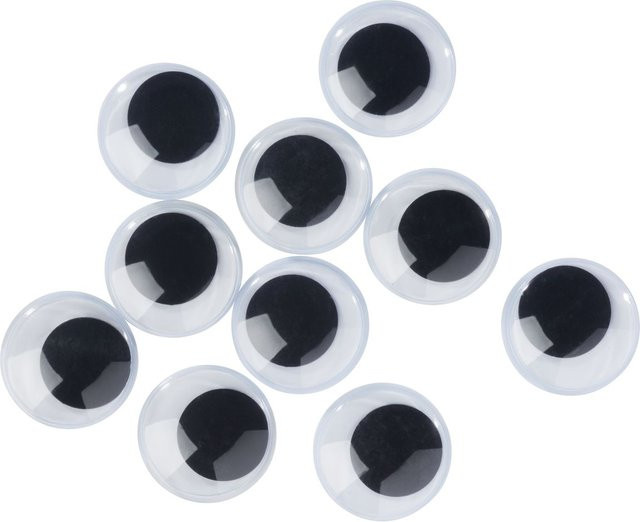 VBS Wackelaugen zum Aufkleben Rund 30 mm 10-teiliges Set - Bild 1
