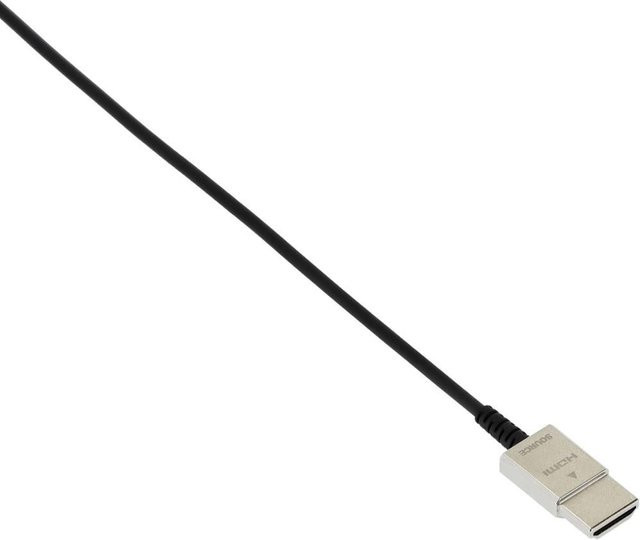 AVINITY Optisches aktives HDMI-Kabel Super-Slim Stecker-Stecker Schwarz, Länge: 1,5 m - Bild 1
