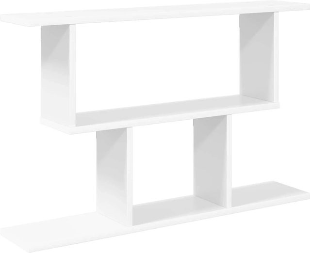 vidaXL Wandregal Weiß Modern aus MDF, B/T/H: 80 x 15 x 50,5 cm - Bild 1