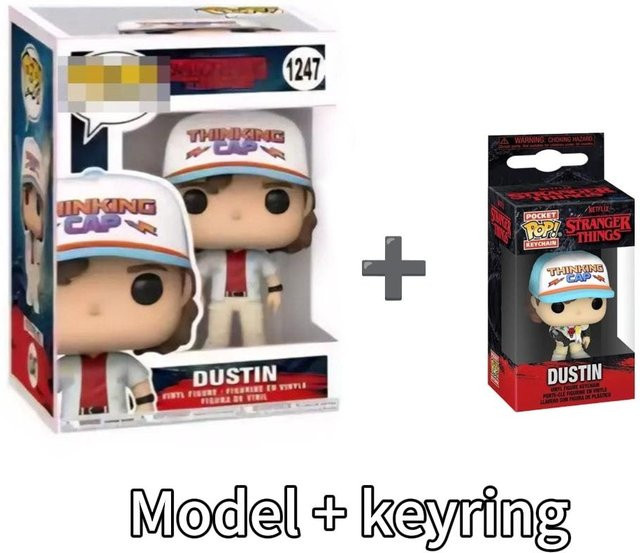 Stranger Things Dustin Modell Heimdekoration mit Schlüsselanhänger, Multicolor - Bild 1