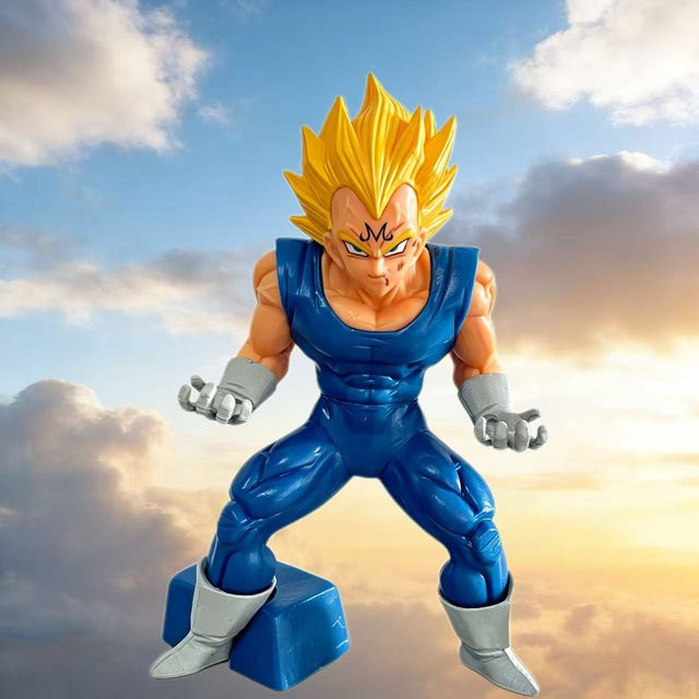 Bandai Dragon Ball Z Majin Vegeta Figur, Action-Sammlungsmodell, 15 cm - Bild 1