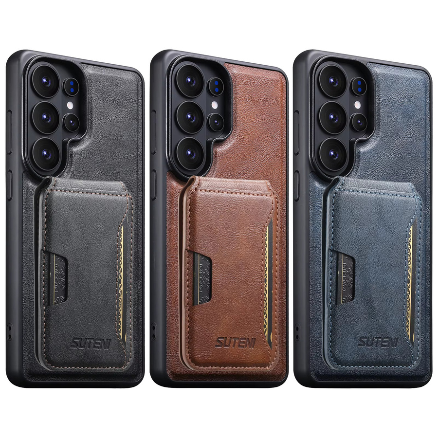 SUTENI 2-in-1 Kunstleder Handyhülle mit Kartenhalter und Ständer für Samsung Galaxy S26 Ultra, S25, S24, S23, Blau, Magnetisches kabelloses Laden - Bild 6