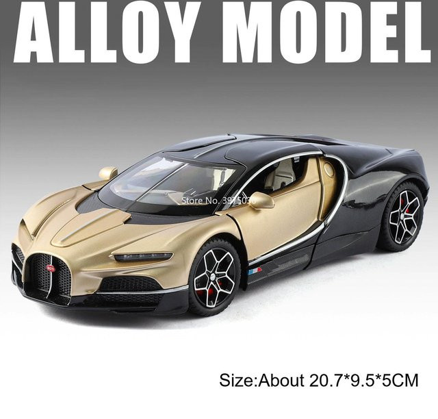 Linyi toy car Bugatti Tourbillon, Spielzeug Modell Auto, 1:24, mit Licht und Sound, ab 14 Jahren - Bild 1
