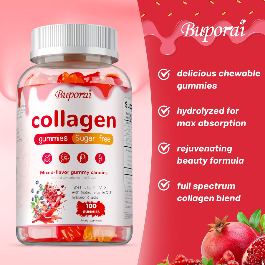 Buporai Vitamin C Extrakt Gummibärchen, Unisex - Bild 3