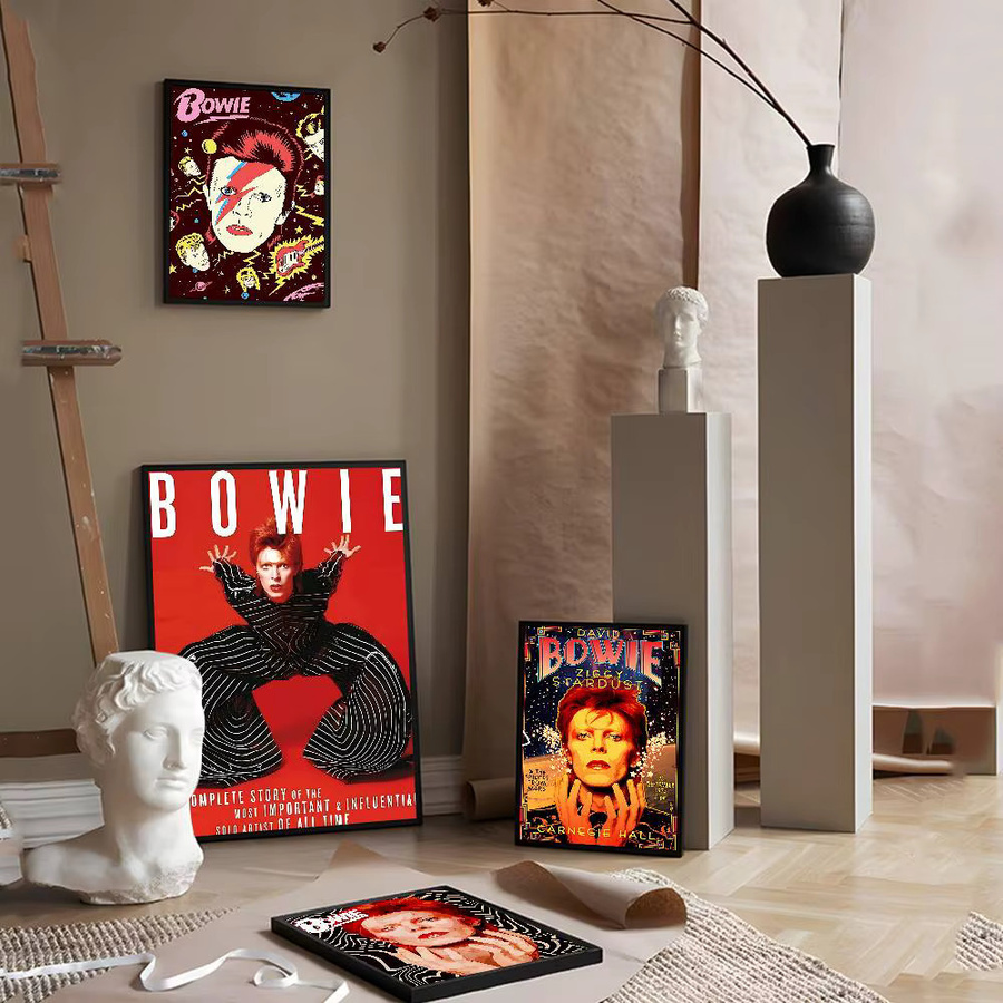Potdemiel Retro Musiker David Bowie Vintage Sticky Poster für dein Zuhause oder Café - Bild 2