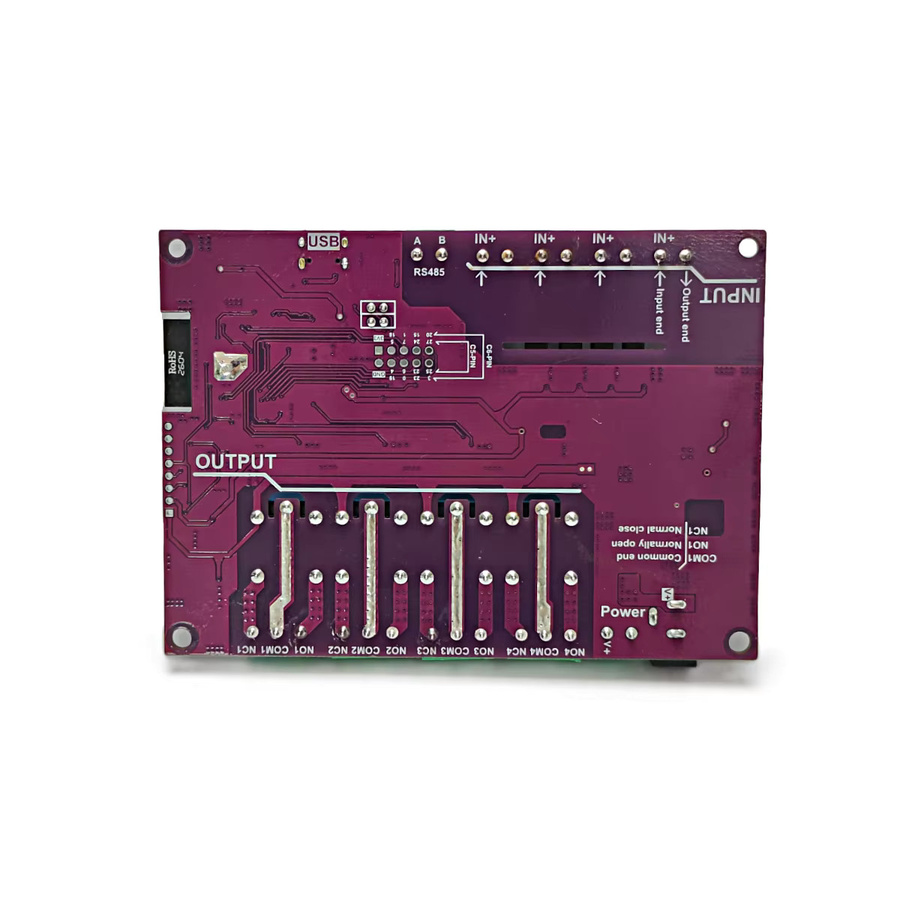 QSZNTEC ESP32-C6-EVB-Board mit 4 Relais und 4 Eingängen, unterstützt Tasmota, WIFI6, Bluetooth5 LE und Zigbee für Matter und Smart Home, Farbe: Beige - Bild 2