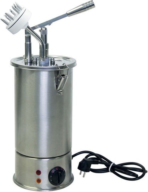 Schneider Hebel Dosierspender mit Donutaufsatz aus Edelstahl in Silber, Höhe: 51 cm, Durchmesser: 18 cm, Volumen: 3,0 l - Bild 1