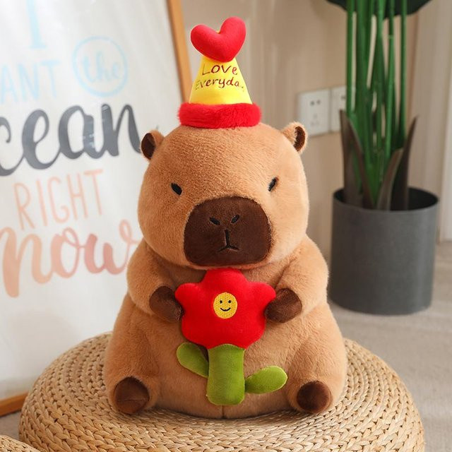 Kidsly Capybara-Puppe, Plüschtier, 30cm, ab 3 Jahre - Bild 1