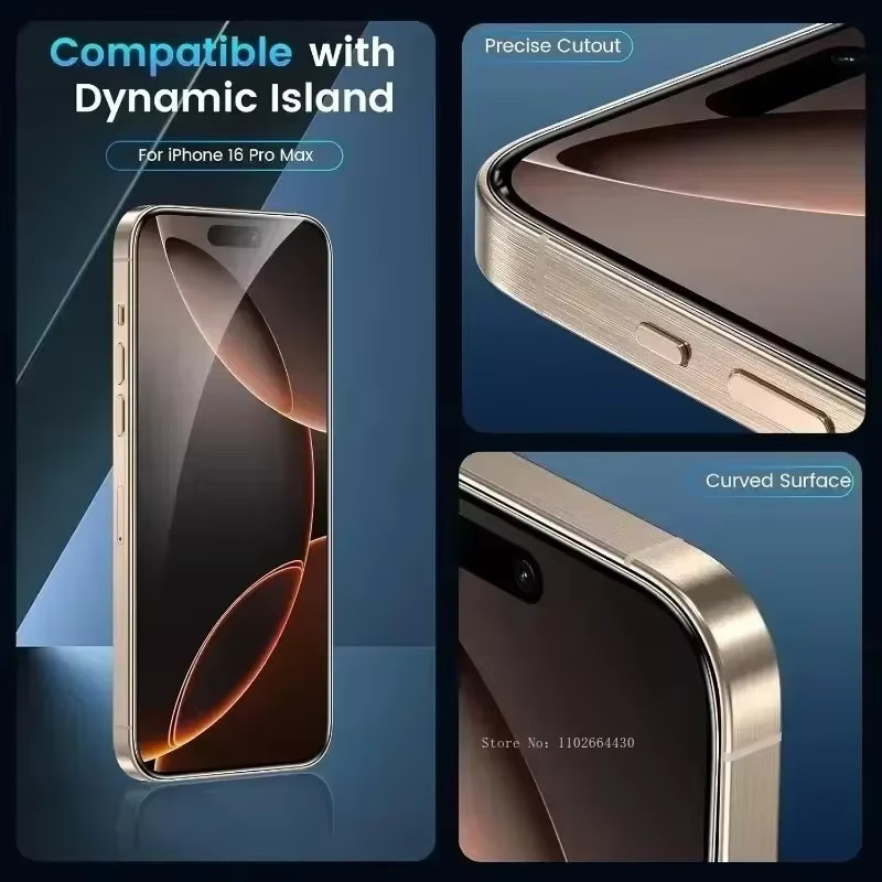 3 Stück Displayschutzfolie aus gehärtetem Glas für Apple iPhone 16 15 14 13 12 11 Pro Max Mini Plus SE XS XR in Transparent - Bild 2