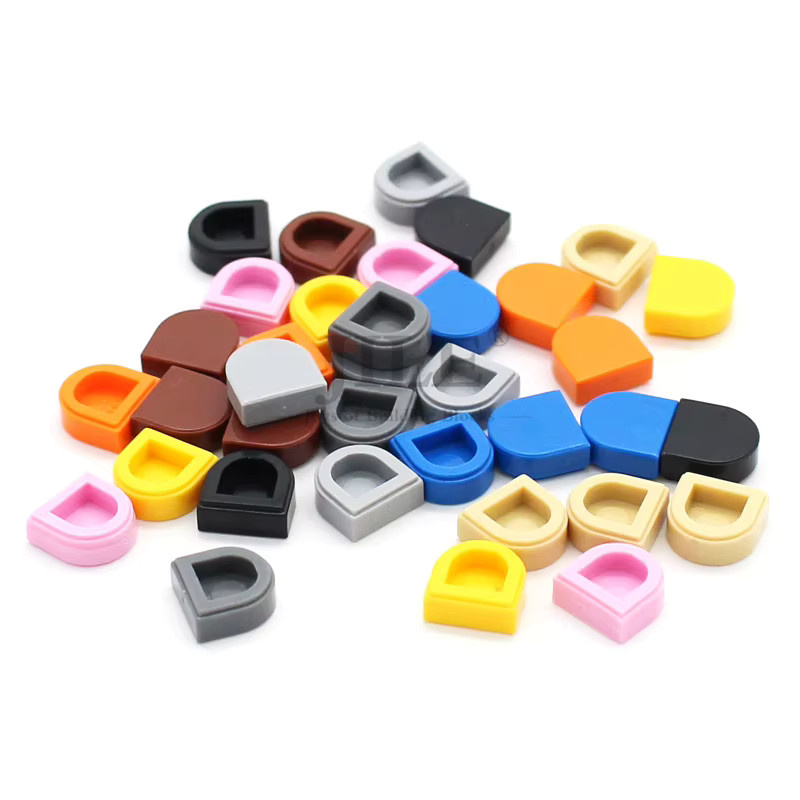 Jile Moc Fliesen Runde 1x1 Halbkreis, Bausteine, 100-teiliges Set - Bild 2