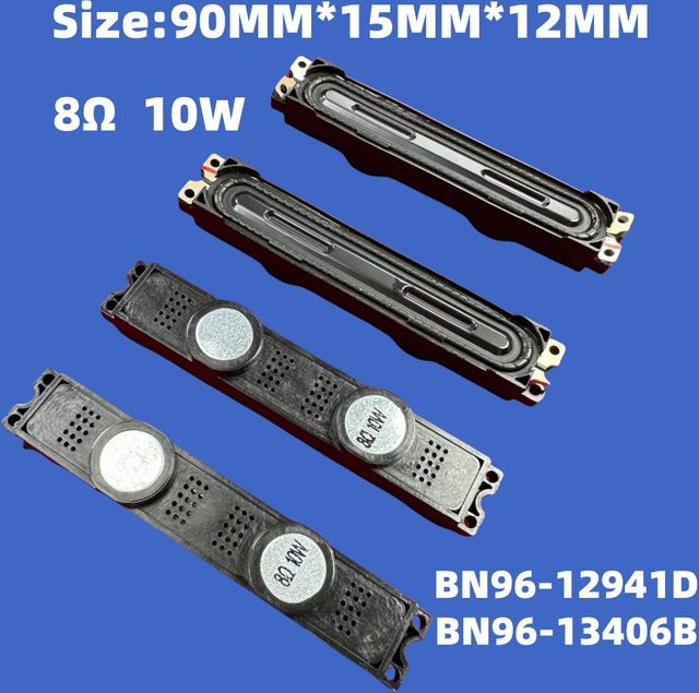 DOYM TV-Lautsprecher Ersatzteil in Schwarz, 8 Ohm, 10 W, Maße: 90 x 15 mm, kompatibel mit UA46C5000PR und UA32C4000P, BN96-12941C BN96-13406B - Bild 1