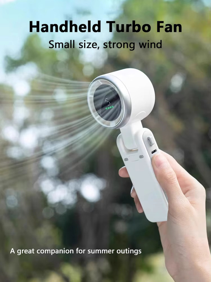 Xiaomi 3-in-1 Mini-Ventilator mit 5 Geschwindigkeitsstufen, wiederaufladbarem Akku und USB-Ladefunktion, Weiß - Bild 5