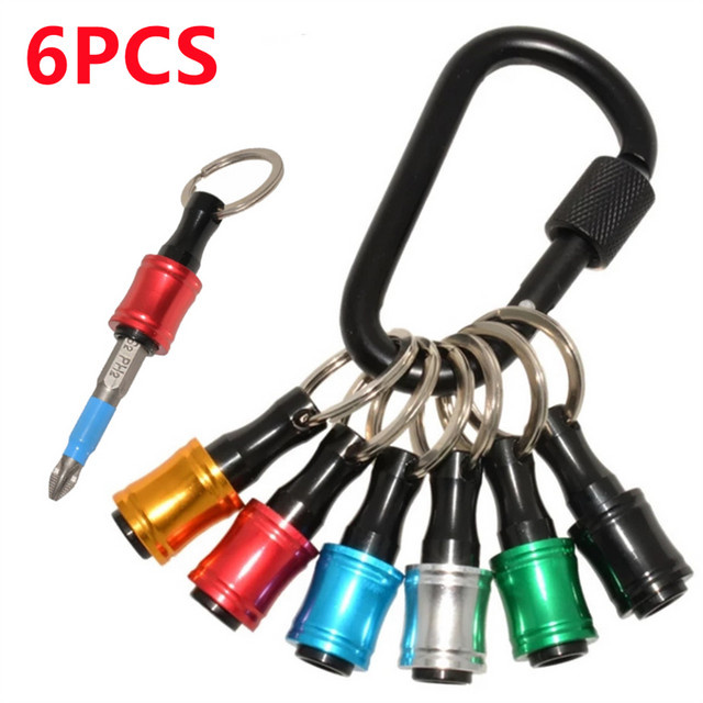 Toorise 6-teiliges Bit-Holder Set mit Schnellwechsel-Verlängerungsstangen und 1/4 Sechskantgriff in Multicolor - Bild 1