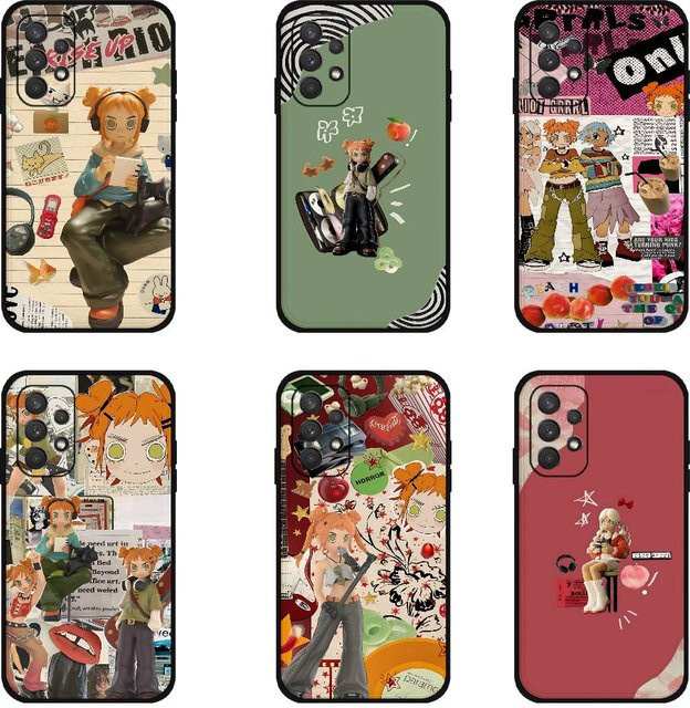 Mesuca Art Peach R-Riot Rise Soft Cover Handyhülle für Samsung Galaxy S21 S22 S23 S24 S25 S26 Ultra FE Plus 5G A52S in Multicolour - Bild 1