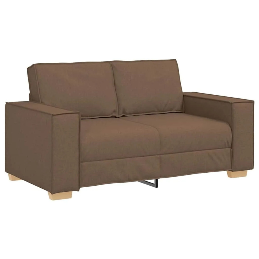 vidaXL 2-Sitzer Sofa Braun mit Stoffbezug, B/T/H: 160 x 78 x 84 cm - Bild 2