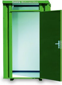 FLADAFI Mehrzweckbox MZB 2700 verzinkter Tall Cabinet mit doppelwandiger Tür, Kippfenster, Sicherheitsschloss und abwaschbarer Innenverkleidung, Höhe: 125,0 cm, Breite: 140,0 cm, Tiefe: 1,75 cm - Bild 1