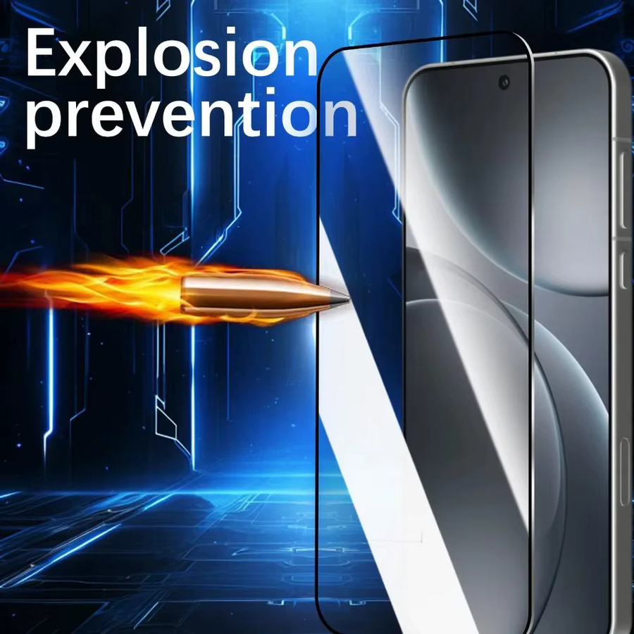 Displayschutzfolien aus gehärtetem Glas für OPPO Find X9 Pro und Find X9, transparent, kratzfest und kompatibel mit Fingerabdruck-Entsperrung - Bild 5
