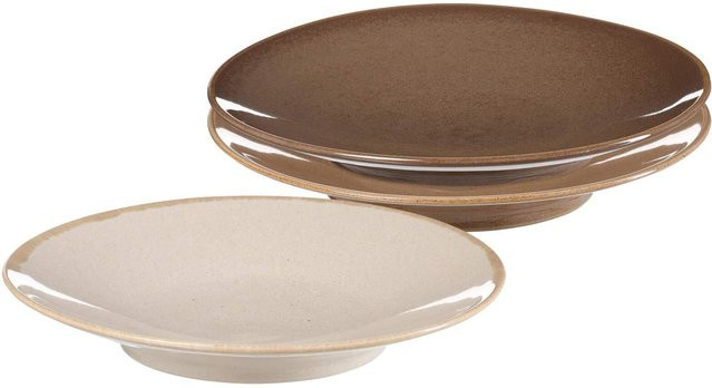 Ritzenhoff & Breker Servierplatten Sahara aus Keramik, Braun, 3er Set, Durchmesser: 31 cm - Bild 1