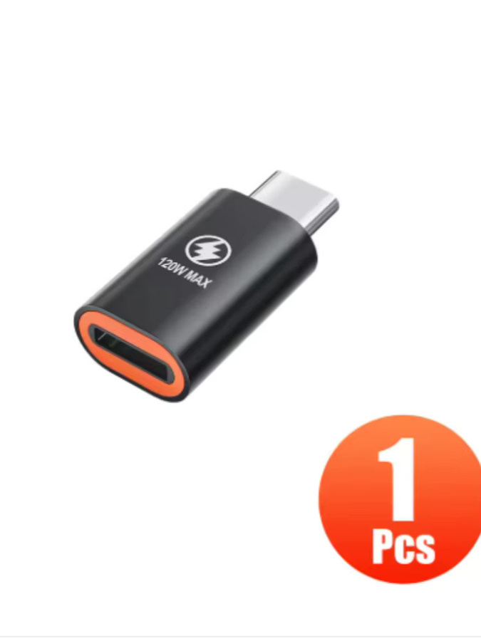 USB-C-Adapter iOS-Buchse auf USB-C-Stecker in Silber für Schnellladung und Datenübertragung von iPhone, Samsung und Tablets - Bild 5