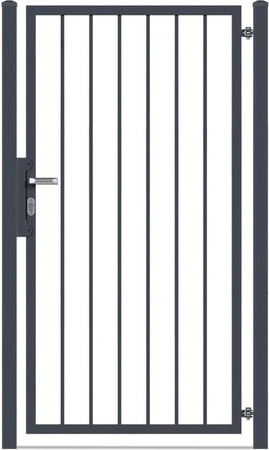 Deutsche Zauntechnik Gartentor Vario Basic ST, Farbe: Anthrazit, B/H: 100 x 160 cm