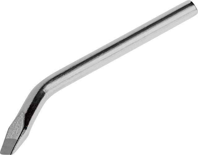 LUX-TOOLS Lötspitze für 60 W Lötkolben, meißelförmig gebogen, Farbe: Silber/Kupfer - Bild 1