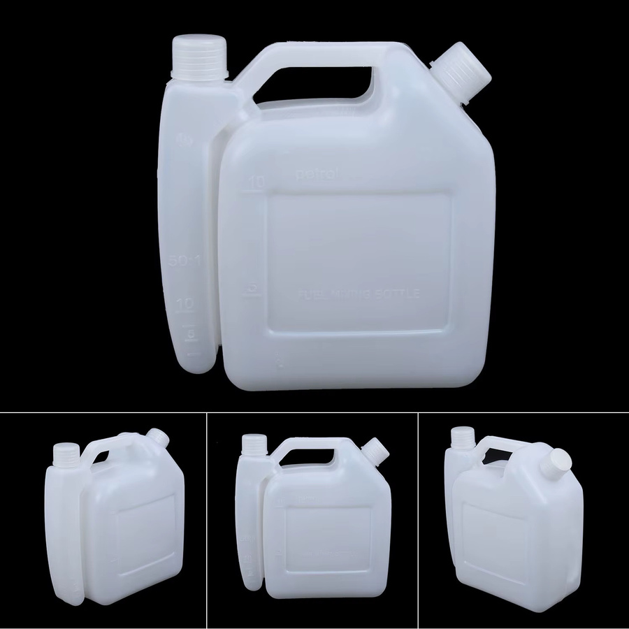 VIBRATITE Öltopf Mischflasche für 2-Takt Benzin und Kraftstoff, 1 l, Weiß - Bild 2