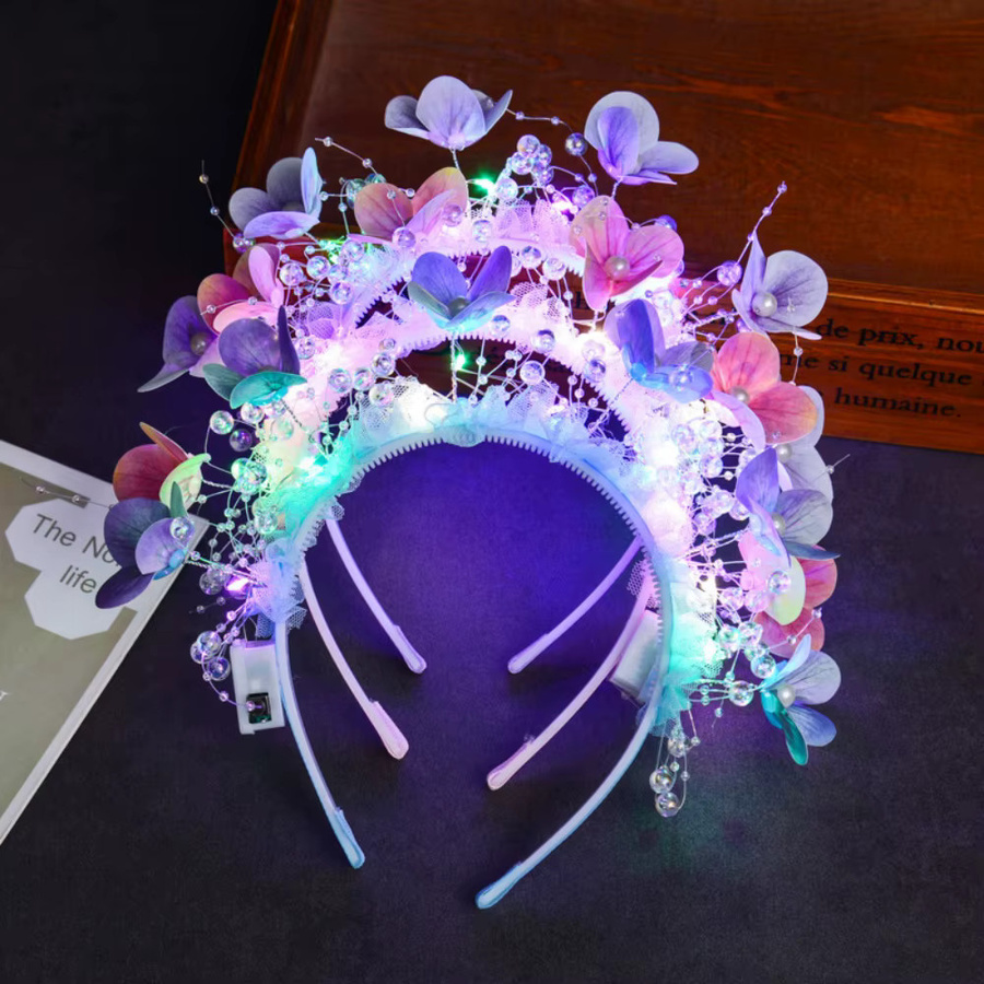 HEALMEYOU Stirnband, Blume Schmetterling, LED, Kinder, Mädchen, Unisex - Bild 1