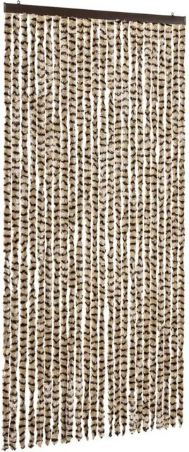 vidaXL Insektenschutz-Vorhang aus Chenille in Beige und Braun, thermoisolierend, Breite: 100 cm, Höhe: 220 cm - Bild 1