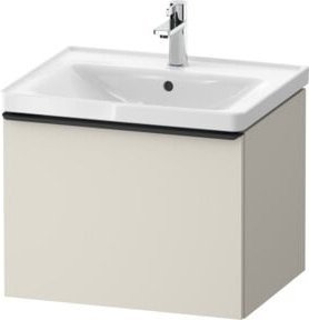 Duravit Waschtischunterschrank D-Neo in Beige Matt, B/T/H: 58,4 x 45,2 x 44,0 cm - Bild 1