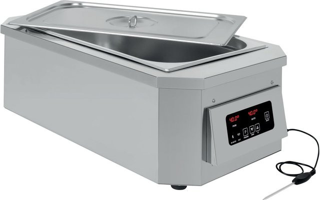 Schneider Temperiergerät GN 1/1 mit Digitalanzeige aus Edelstahl, Silber, L: 70 cm, B: 39 cm - Bild 1