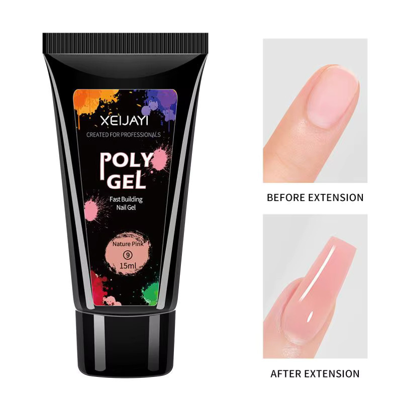 HNKMP Nagelverlängerungsgel, Nature Pink, glänzend, 15 ml - Bild 5