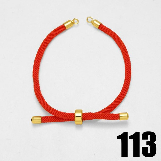 Baumwollseilkette, vergoldete Kupfer, Unisex - Bild 1