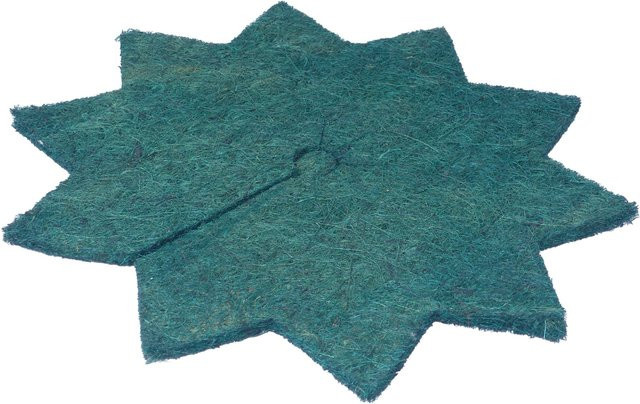Proflora Mulchscheibe Stern in Grün mit Ø 45 cm zur Unkrautbekämpfung für Beete und Kübelpflanzen - Bild 1
