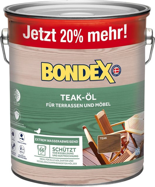 Bondex Teak-Öl mit UV-Schutz in Braun, 66,0 l - Bild 1
