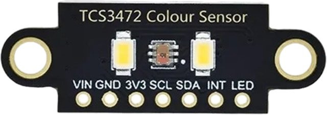 VODOOL TCS34725 Farbsensor-Erkennungsmodul IIC RGB-Farbdetektor mit Helligkeitssensor für Arduino und STM32, Schwarz - Bild 1