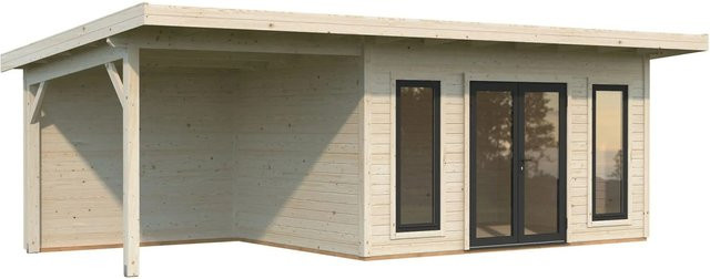Palmako Gartenhaus Aurelia aus Fichtenholz mit Pultdach in Natur mit inklusive Boden B: 749 cm, T: 300 cm, H: 264 cm - Bild 1